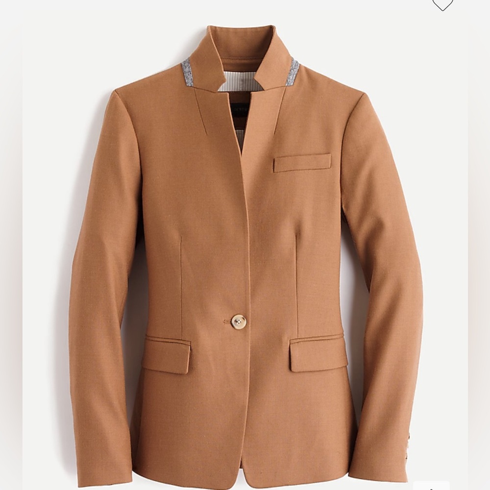 J.Crew Regent Blazer in Wool Flannel Size 2